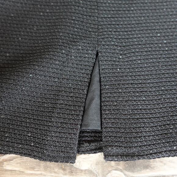 St John Dress Womens 6 Black Caviar Beaded Embellished Knit Cocktail NWT $1695 - Picture 11 of 12